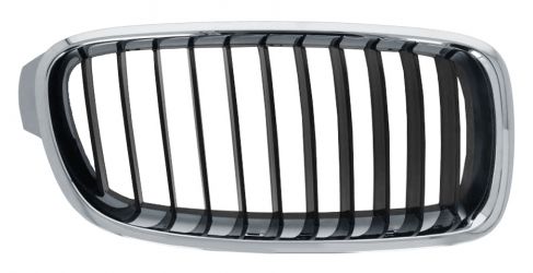 REJILLA BMW SERIE 3 (F30-F31) 2012-2015 FRENTE / BASIS / MARCO CROMADO / LAMAS NEGRAS / DERECHA