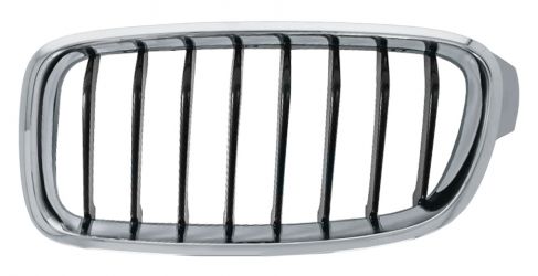 REJILLA BMW SERIE 3 (F30-F31) 2012-2015 FRENTE / SPORT / MARCO CROMADO / LAMAS NEGRAS / IZQUIERDA