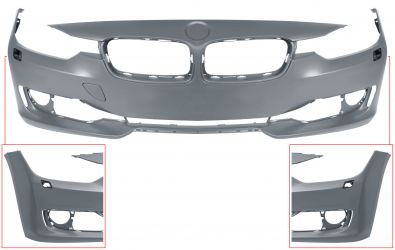 PARACHOQUES BMW SERIE 3 (F30-F31) 2012-2015 DELANTERO / MODERN / SPORT / LUXURY / CON LAVAFAROS / IMPRIMADO