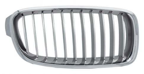 REJILLA BMW SERIE 3 (F30-F31) 2012-2015 FRENTE / MODERN / MARCO CROMADO / LAMAS GRIS PLATA / DERECHA