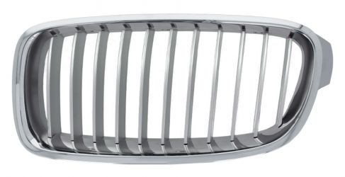 REJILLA BMW SERIE 3 (F30-F31) 2012-2015 FRENTE / MODERN / MARCO CROMADO / LAMAS GRIS PLATA / IZQUIERDA