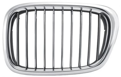 REJILLA BMW SERIE 5 (E39) 2001-2003 FRENTE / MARCO CROMADO / LAMAS CROMADAS / IZQUIERDA