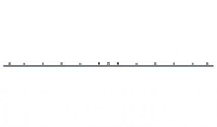 PERFIL MOLDURA BMW SERIE 5 (E39) 2001-2003 PARACHOQUES TRASERO / SEDAN / CROMADO / CENTRAL