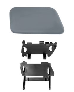 TAPA LAVAFAROS BMW SERIE 5 (E60-E61) 2003-2007 PARACHOQUES DELANTERO / 3 PIEZAS / DERECHO