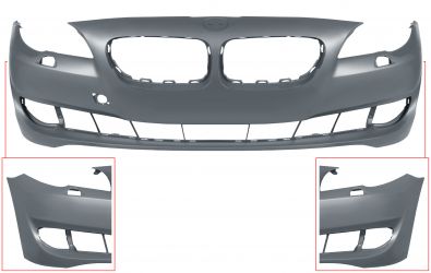 PARACHOQUES BMW SERIE 5 (F10-F11) 2010-2013 DELANTERO / CON LAVAFAROS / IMPRIMADO