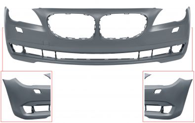 PARACHOQUES BMW SERIE 7 (F01-F02) 2009-2012 DELANTERO / CON LAVAFAROS / IMPRIMADO