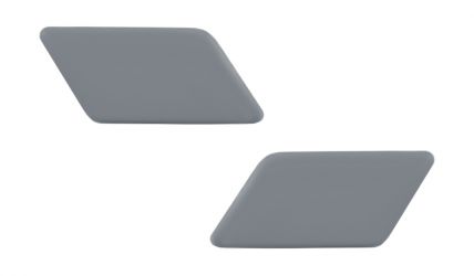 KIT TAPA LAVAFAROS BMW X1 (E84) 2009-2012 PARACHOQUES DELANTERO / MODELO M-TECH / IZQUIERDO+DERECHO
