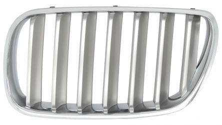 REJILLA BMW X3 (E83) 2006-2010 FRENTE / MARCO CROMADO / LAMAS TITANIO / IZQUIERDA