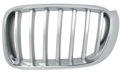 REJILLA BMW X3 (F25) 2014-2017 FRENTE / MARCO CROMADO / LAMAS CROMADAS / IZQUIERDA