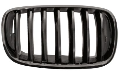 REJILLA BMW X5 (E70) 2007-2010 FRENTE / MARCO NEGRO / LAMAS NEGRAS / DERECHA