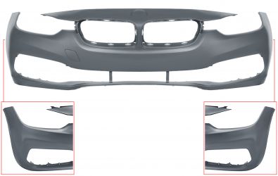 PARACHOQUES BMW SERIE 3 (F30-F31) 2015-2018 DELANTERO / BASIS / IMPRIMADO