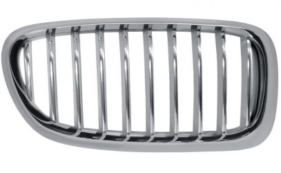 REJILLA BMW SERIE 5 (F10-F11) 2013-2016 FRENTE / MARCO CROMADA / LAMAS CROMADAS / TITANIO / DERECHA