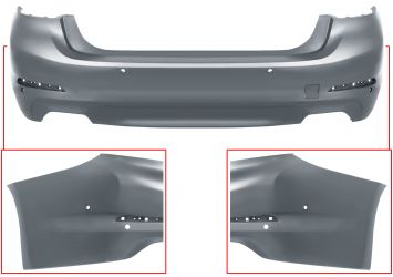 PARACHOQUES BMW SERIE 5 (G30) 2016-2020 TRASERO / SEDAN / ESCAPE DOBLE GRANDE / CON SENSOR / CON ASSIST PARK / IMPRIMADO