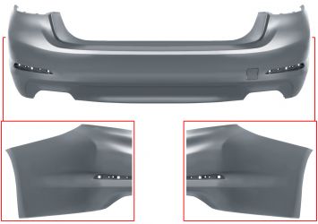 PARACHOQUES BMW SERIE 5 (G30) 2016-2020 TRASERO / SEDAN / ESCAPE DOBLE GRANDE / IMPRIMADO