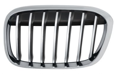 REJILLA BMW X1 (F48) 2015-2019 FRENTE / MARCO CROMADO / LAMAS CROMADAS / MODELO X-LINE / IZQUIERDA