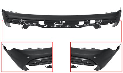 PARACHOQUES BMW X5 (G05) 2018-2023 TRASERO / SUPERIOR / CON PARK ASSIST / IMPRIMADO