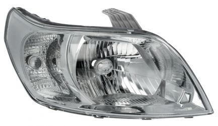 FARO CHEVROLET AVEO 2009-2011 BASE CROMADO / DERECHO