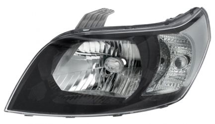 FARO CHEVROLET AVEO 2009-2011 BASE NEGRO / IZQUIERDO