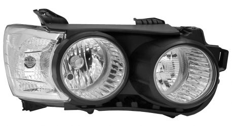 FARO CHEVROLET AVEO 2011-2016 CON CERCO NEGRO / DERECHO