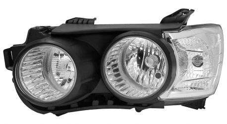 FARO CHEVROLET AVEO 2011-2016 CON CERCO NEGRO / IZQUIERDO