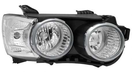 FARO CHEVROLET AVEO 2011-2016 CON CERCO CROMADO / DERECHO