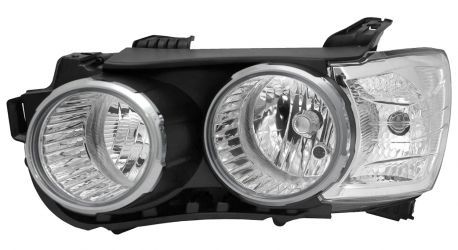 FARO CHEVROLET AVEO 2011-2016 CON CERCO CROMADO / IZQUIERDO