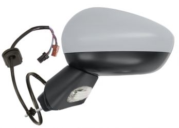 ESPEJO RETROVISOR CITROEN C3 2010-2013 ELECTRICO / BASE NEGRA / TERMICO / ABATIBLE ELECTRICAMENTE / CARCASA IMPRIMADO IZQUIERDO