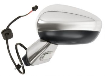 ESPEJO RETROVISOR CITROEN C3 2010-2013 ELECTRICO / BASE CROMADA / TERMICO / CARCASA CROMADO IZQUIERDO