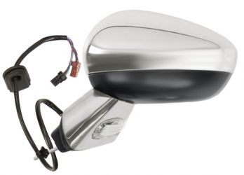 ESPEJO RETROVISOR CITROEN C3 2010-2013 ELECTRICO / BASE CROMADA / TERMICO / ABATIBLE ELECTRICAMENTE / CARCASA CROMADO IZQUIERDO
