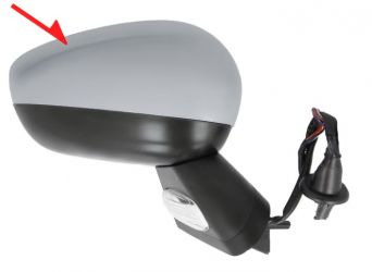 ESPEJO RETROVISOR CITROEN C4 2011-2018 ELECTRICO / BASE NEGRA / TERMICO / SONDA / CARCASA IMPRIMADA / DERECHO