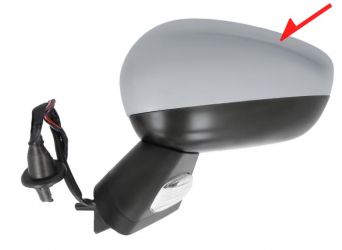 ESPEJO RETROVISOR CITROEN C4 2011-2018 ELECTRICO / BASE NEGRA / TERMICO / CARCASA IMPRIMADO / IZQUIERDO