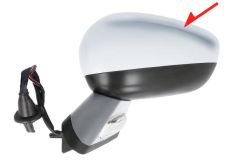 ESPEJO RETROVISOR CITROEN C4 2011-2018 ELECTRICO / BASE IMPRIMADA / TERMICO / LUZ CORTESIA / ABATIBLE ELECTRICAMENTE / MEMORIA / SIDE ASSIST / CARCASA CROMADA / IZQUIERDO