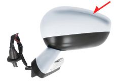 ESPEJO RETROVISOR CITROEN C4 2011-2018 ELECTRICO / BASE CROMADA / TERMICO / LUZ CORTESIA / ABATIBLE ELECTRICAMENTE / MEMORIA / SIDE ASSIST / CARCASA CROMADA / IZQUIERDO