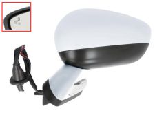 ESPEJO RETROVISOR CITROEN DS4 2011-2011 ELECTRICO / BASE CROMADA / TERMICO / LUZ CORTESIA / ABATIBLE ELECTRICAMENTE / MEMORIA / SIDE ASSIST / CARCASA CROMADA / IZQUIERDO
