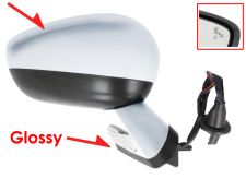 ESPEJO RETROVISOR CITROEN DS4 2011-2015 CARCASA CON PLIEGE / NEGRO GLOSSY / ELECTRICO / BASE CROMADA / TERMICO / LUZ CORTESIA / ABATIBLE ELECTRICAMENTE / MEMORIA / SIDE ASSIST / CON SONDA / CARCASA CROMADA / DERECHO