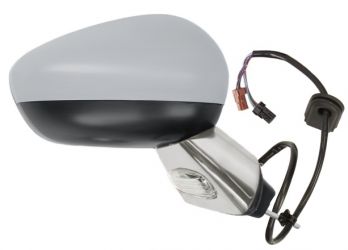 ESPEJO RETROVISOR CITROEN DS3 2010-2016 ELECTRICO / BASE CROMADA / TERMICO / ABATIBLE ELECTRICAMENTE / SONDA / CARCASA IMPRIMADA / DERECHO