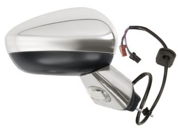 ESPEJO RETROVISOR CITROEN DS3 2010-2016 ELECTRICO / BASE CROMADA / TERMICO / SONDA / CARCASA CROMADO / DERECHO
