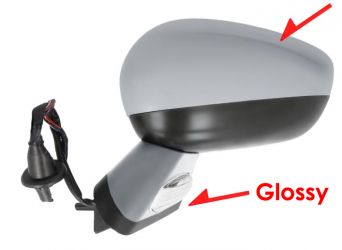 ESPEJO RETROVISOR CITROEN DS4 2011-2015 CARCASA CON PLIEGE / NEGRO GLOSSY / ELECTRICO / BASE IMPRIMADA / TERMICO / LUZ CORTESIA / ABATIBLE ELECTRICAMENTE / MEMORIA / CARCASA IMPRIMADO / IZQUIERDO