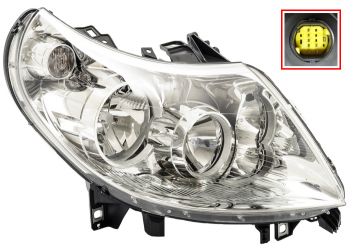 FARO FIAT DUCATO 2006-2010 LAMPARA H7+H1/ DERECHO