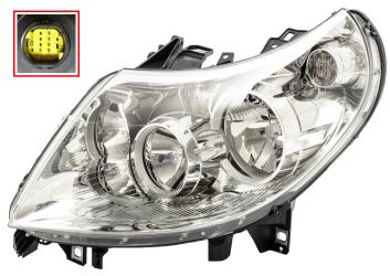 FARO FIAT DUCATO 2006-2010 LAMPARA H7+H1 / IZQUIERDO