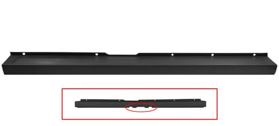 PARACHOQUES FIAT DUCATO 2006-2014 TRASERO / NEGRO / CON AGUJERO PARA GANCHO / CENTRAL
