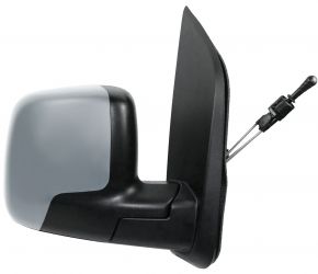 ESPEJO RETROVISOR FIAT QUBO 2009-2016 MECANICO / IMPRIMADO / DERECHO