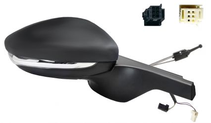 ESPEJO RETROVISOR CITROEN C3 2018-2020 CONECTOR NEGRO/BLANCO / MECANICO / PILOTO / SONDA / DERECHO