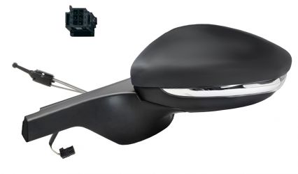 ESPEJO RETROVISOR CITROEN C3 2018-2020 CONECTOR NEGRO / MECANICO / PILOTO / IZQUIERDO