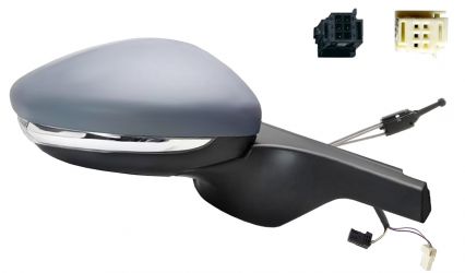 ESPEJO RETROVISOR CITROEN C3 2018-2020 CONECTOR NEGRO/BLANCO / MECANICO / PILOTO / SONDA / IMPRIMADA / DERECHO
