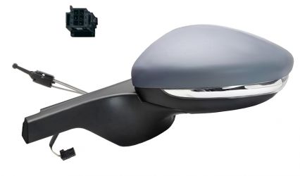 ESPEJO RETROVISOR CITROEN C3 2018-2020 CONECTOR NEGRO / MECANICO / PILOTO / IMPRIMADO / IZQUIERDO