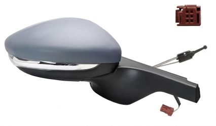 ESPEJO RETROVISOR CITROEN C3 2016-2018 CONECTOR ROJO / MECANICO / PILOTO / SONDA / IMPRIMADA / DERECHO