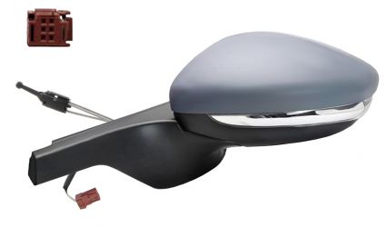 ESPEJO RETROVISOR CITROEN C3 2016-2018 CONECTOR ROJO / MECANICO / PILOTO / IMPRIMADO / IZQUIERDO