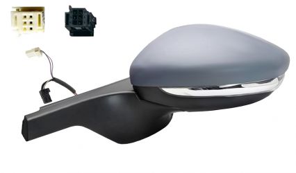 ESPEJO RETROVISOR CITROEN C3 2018-2020 CONECTOR NEGRO/BLANCO / ELECTRICO / TERMICO / PILOTO / ABATIBLE ELECTRICAMENTE / LANE ASSIST / IMPRIMADO / IZQUIERDO