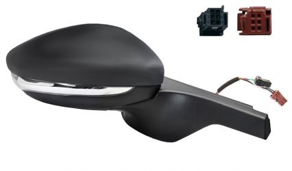 ESPEJO RETROVISOR CITROEN C3 2016-2018 CONECTOR ROJO/NEGRO / ELECTRICO / TERMICO / PILOTO / LANE ASSIST / SONDA / DERECHO
